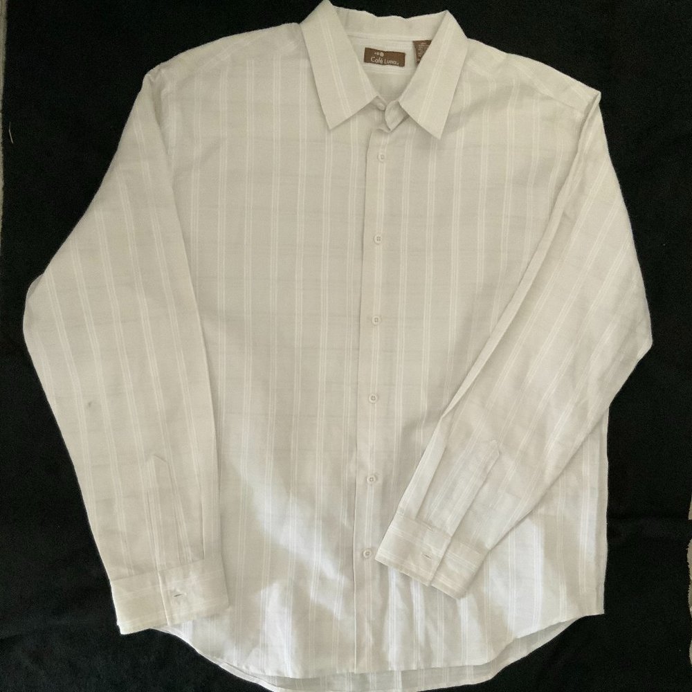 Café Luna Men White Shirt